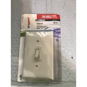 Legrand ~ White ~ On-Wall Wiring Metal ~ Switch Kit ~ B2-S ~ Open Box